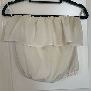 Ruffled Strapless Top